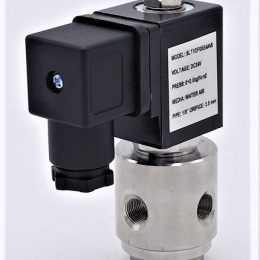 Stainless Steel Solenoid Valve 3/2, G 1/8" DC24V, NC