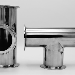 stainless steel T Piece, clamp DN65