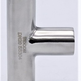 stainless steel T-piece, Long, Welded DN20