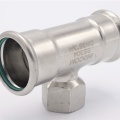 stainless steel  T Piece, Press Fittings F/F(internal thread) /F 35_3/4"_35