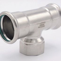stainless steel T Piece, Press Fittings F/F(internal thread) /F 42_1 1/4"_42