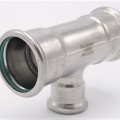 stainless steel T Piece, Press Fittings, reduced F/F/F 35_22_35