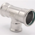 stainless steel T Piece, Press Fittings, reduced F/F/F 35_28_35