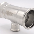 stainless steel T Piece, Press Fittings, reduced F/F/F 54_28_54