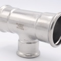 stainless steel T Piece, Press Fittings, reduced, F/F/F 54_42_54