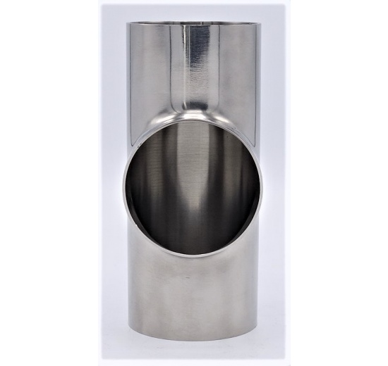 stainless steel T-piece, Short, Welded DN65