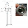 Stainless steel thermometer well 100 mm (1/2")