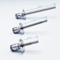 Stainless steel thermometer well | 200 mm (1/2") CLAMP collar 50.5