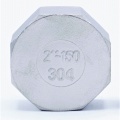 Stainless steel threaded end cap with hexagon 2" (DN50)
