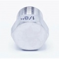 Stainless steel threaded end cap with hexagon type 330 1/8"