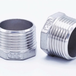 Stainless steel threaded end cap with hexagon type 330 | 1"