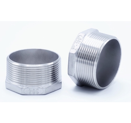 Stainless steel threaded end cap with hexagon type 330 | 2"