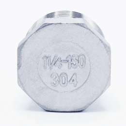 Stainless steel threaded end cap with hexagon type 330 | 5/4"