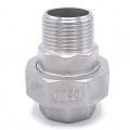 Stainless Steel Union Thread, / flat seal / type 316  1"