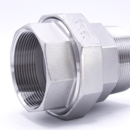 Stainless Steel Union Thread, / flat seal / type 316 | 2"