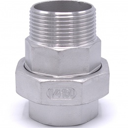 Stainless Steel Union Thread, / flat seal / type 316 5/4"
