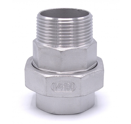 Stainless Steel Union Thread, / flat seal / type 316 5/4"