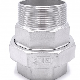 Stainless Steel Union Thread, / flat seal / type 316