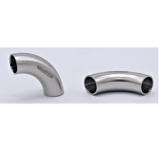 Stainless steel welded elbow 90° DN15 (18x1,5mm)
