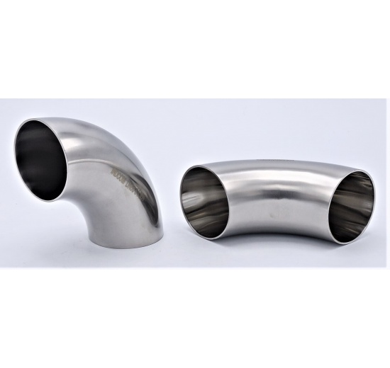 Stainless steel welded elbow 90° DN50 (52x1,5mm)