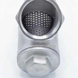 Stainless steel Y filter slant with stainless sifter, threaded 2”