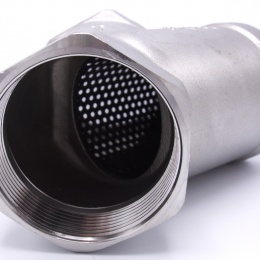 Stainless steel Y filter slant with stainless sifter, threaded