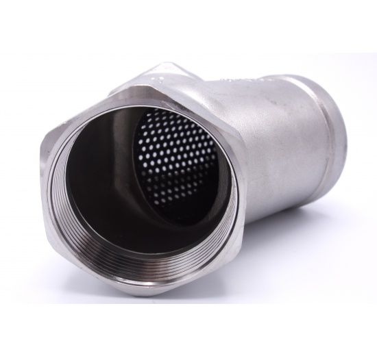 Stainless steel Y filter slant with stainless sifter, threaded