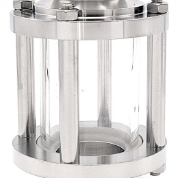 Straight Sight Glass, Clamp C-C, DN50 (clamp collar 64mm)