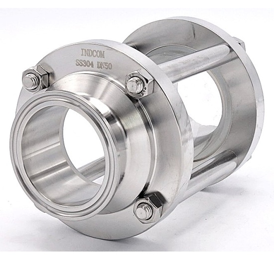 Straight Sight Glass, Clamp C-C, DN50 (clamp collar 64mm)