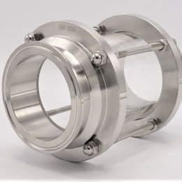 Straight sight glass, clamp C-C DN80 (clamp collar 106mm)