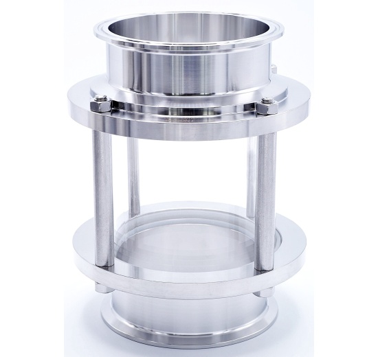 Straight sight glass, CLAMP C-C, DN80 (clamp collar 106mm)