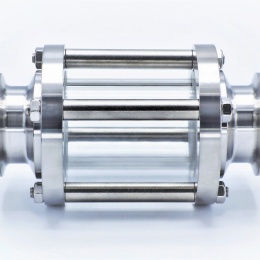 Straight sight glass, Clamp C-C, short