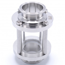 Straight sight glass, Clamp C-C, short