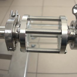 Straight sight glass, Clamp C-C, short