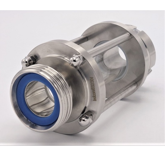 Straight Sight Glass, union-threaded throat K/M-G | DN32