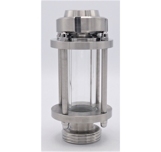 Straight Sight Glass, union-threaded throat K/M-G | DN32