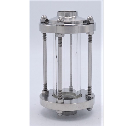 Straight sight glass, welded S-S, type A