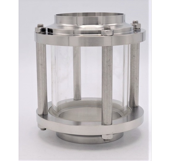 Straight sight glass, welded S-S, type B DN80 (85x2mm)