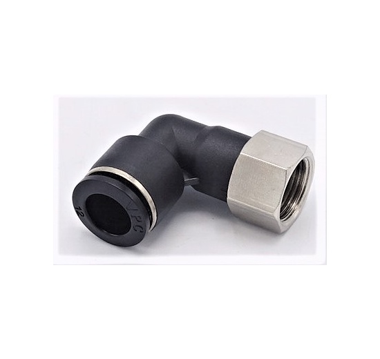 Swivel elbow, female thread DN 6mm x 1/4"