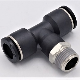 Swivel T-piece, Bottom Thread DN 6 mm - 1/4" pneumatics components