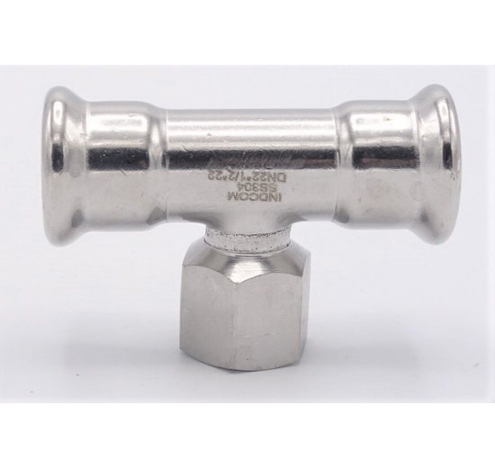 T-kus, lisovací F/F(závit vnitřní)/F 22_1/2"_22