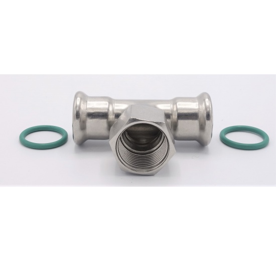 T-kus, lisovací F/F(závit vnitřní)/F 22_3/4"_22