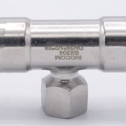 T-kus, lisovací F/F(závit vnitřní)/F 28_1/2"_28