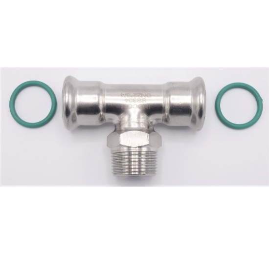 T-kus, lisovací F/M(závit vnější)/F 22_3/4"_22