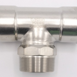 T-kus, nerezový, lisovací F/M(závit vnější)/F 54_2"_54