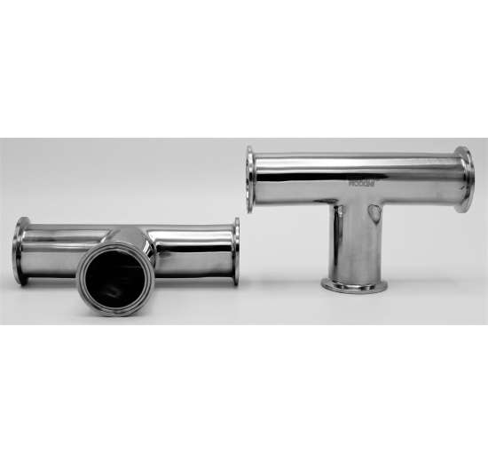 T Piece, clamp DN40, stainless steel