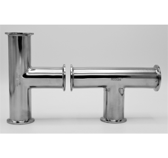 T Piece, clamp DN40, stainless steel