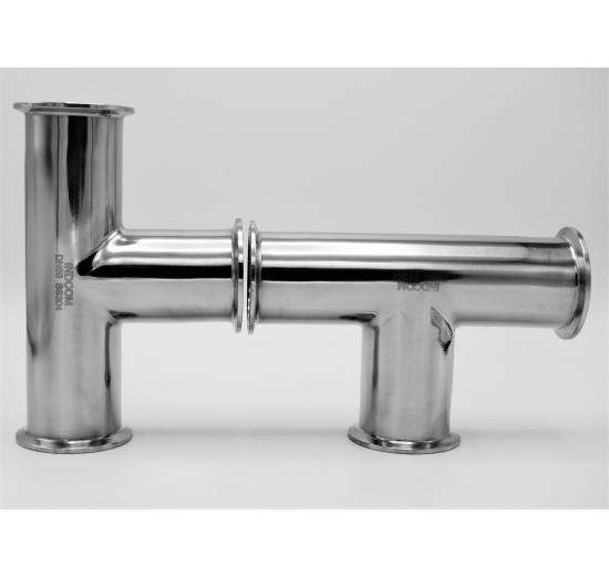 T Piece, clamp DN50, stainless steel