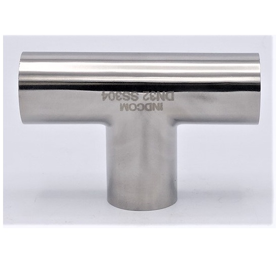 T-piece, Long, Welded DN32, stainless steel