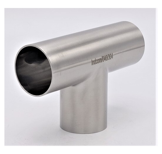 T-piece, Long, Welded DN40, stainless steel
